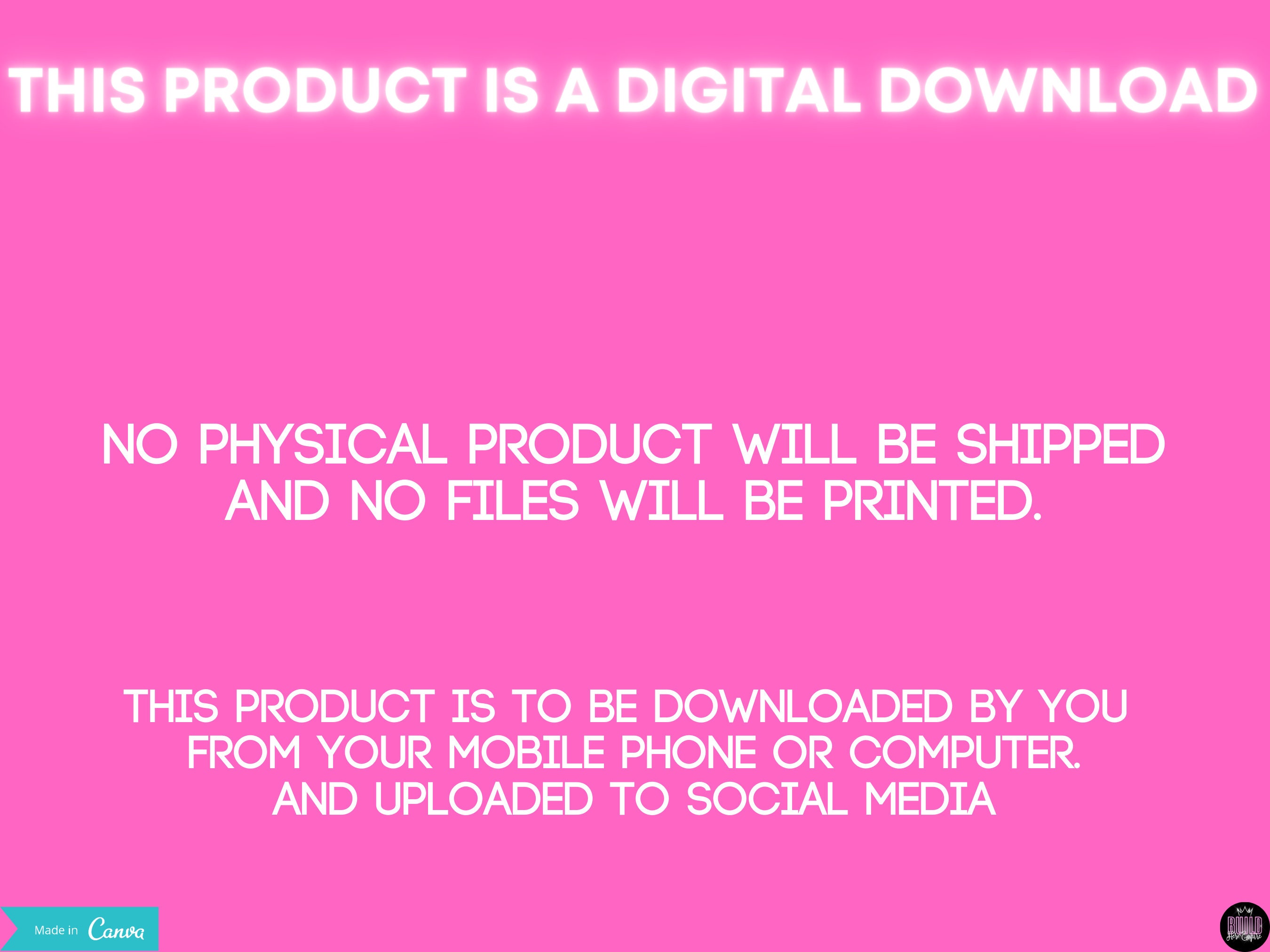9 Pink DIY Branding Flyers Social Media Branding Boutiques | Etsy