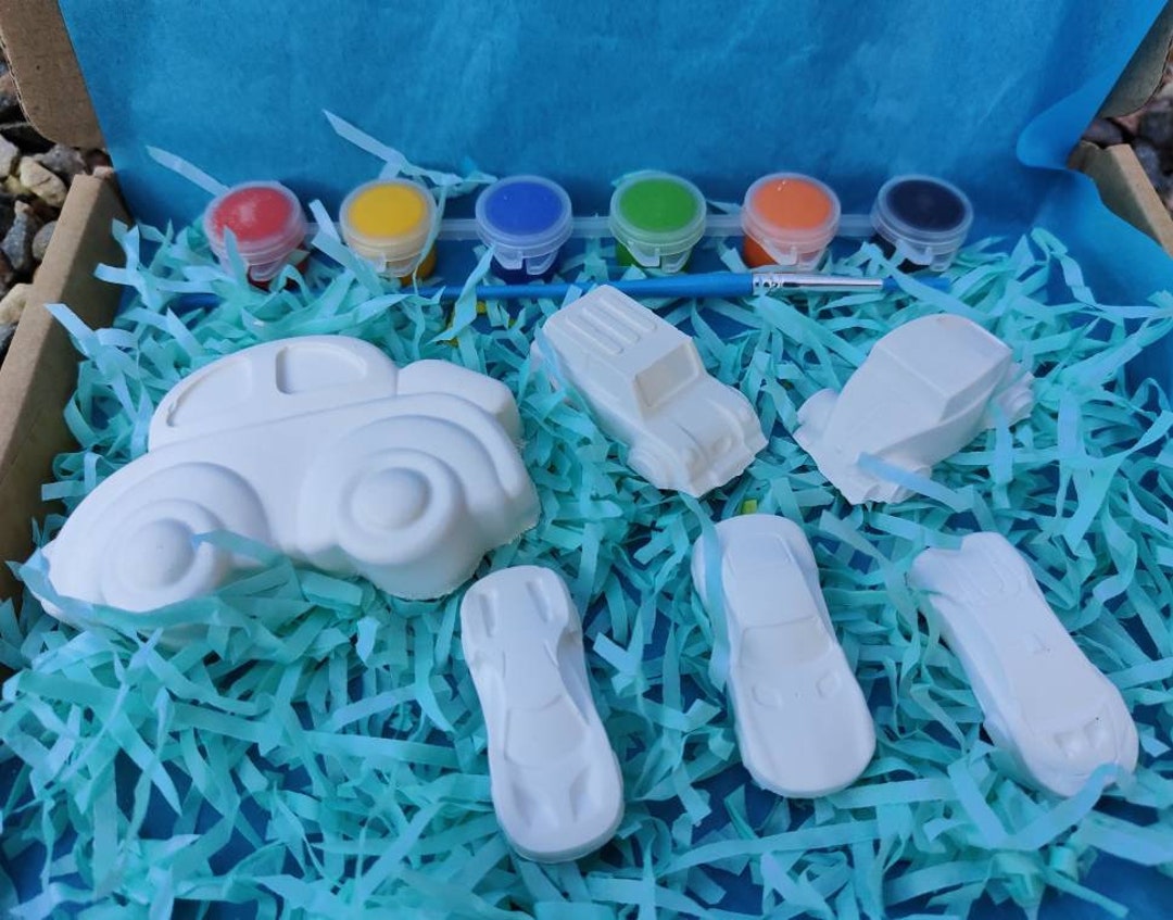 Paint Your Own Car Craft Kit Gift Idea Kids Crafts Etsy
