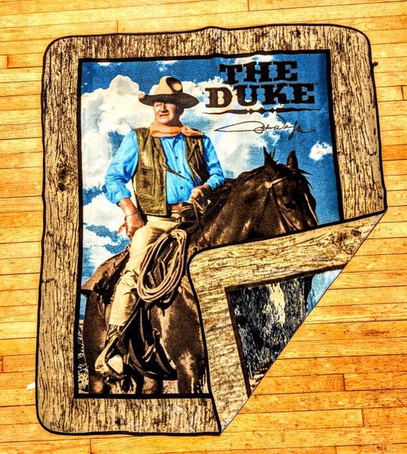 Rare Legendary John Wayne the Duke Memorial Blanket Classic Collectible Etsy