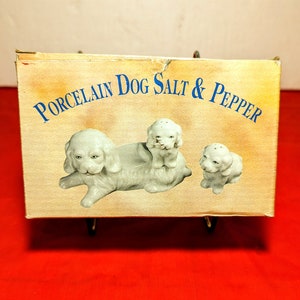 Puppy Salt and Pepper Shaker - table topper set