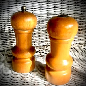 Rustic Wood Salt and Pepper Grinders