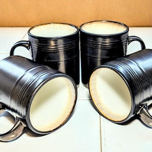 Bronze Colored Stoneware Coffee Mugs by TM Food Network