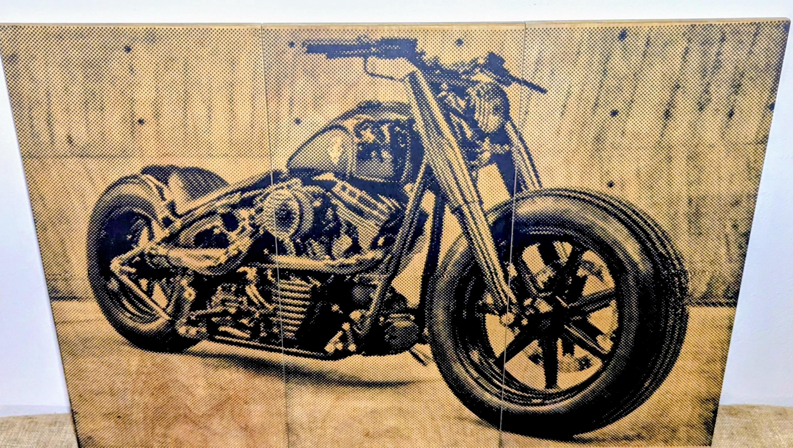 Harley Davidson Wood Wall Art - Etsy