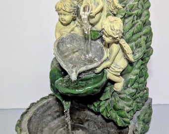 Leonardo Collection Cherub Angels Indoor Electric Water Fountain