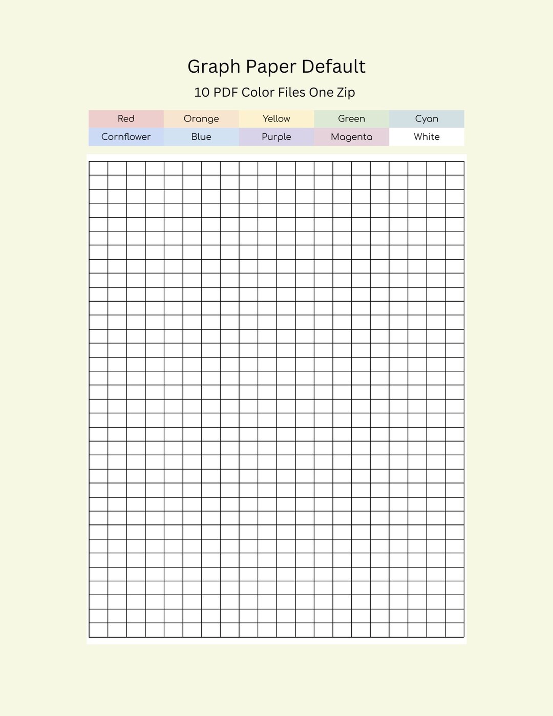 Graph Paper Default, Writing Graph Paper, Notes Graph Paper - Etsy