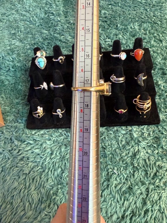 Solid Gold Labradorite Ring - image 7