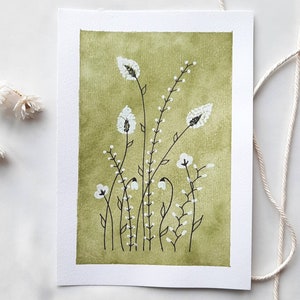 Fineline | Flowers on green