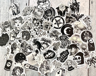 Die cut vinyl gothic sticker pack dark macabre edgy sexual sexy Any Three Stickers