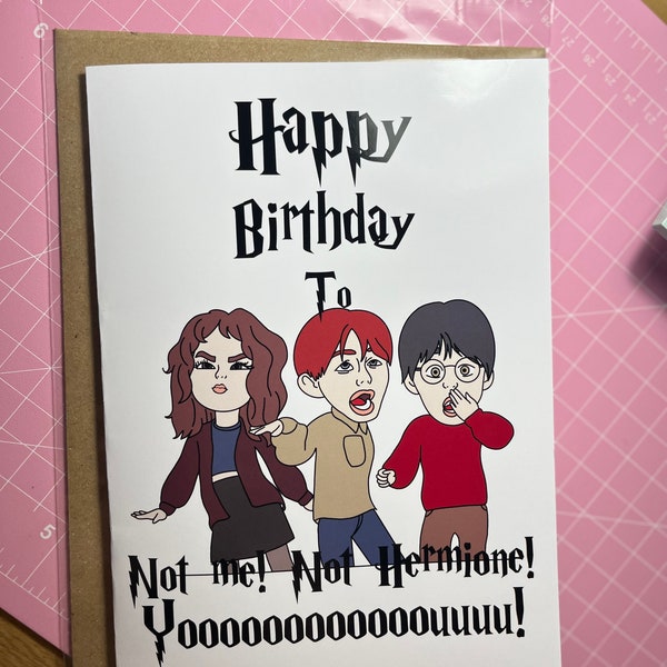 Harry Potter Chess Scene - Birthday Card