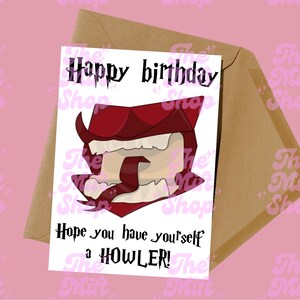 Tarjeta de cumpleaños de Howler de Harry Potter