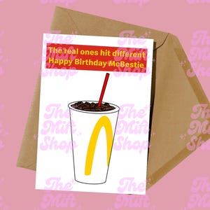 Amante do McDonald's - Cartão de Aniversário