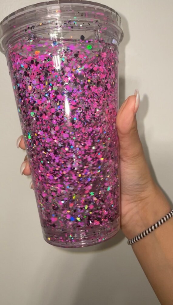 Glitter Filled Tumbler | Etsy