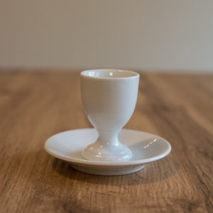 Vintage Simple Porcelain White Egg Cup