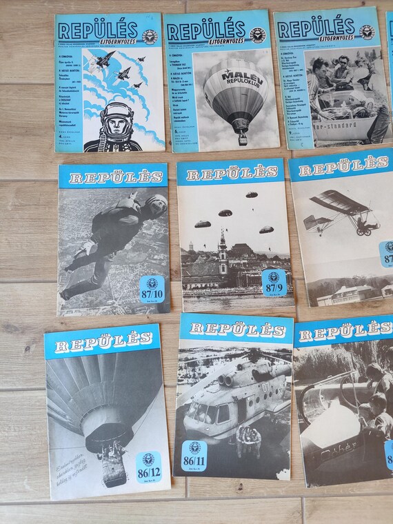 12 boites d'allumettes vides motifs d'avion années 1980 seita France