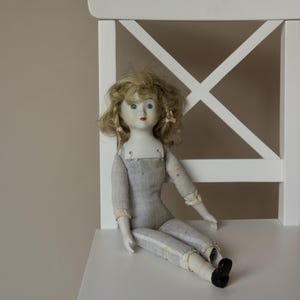 Antique Porcelain Doll without Dress | Antique Porcelain Doll Parts for Sewing or Reuse