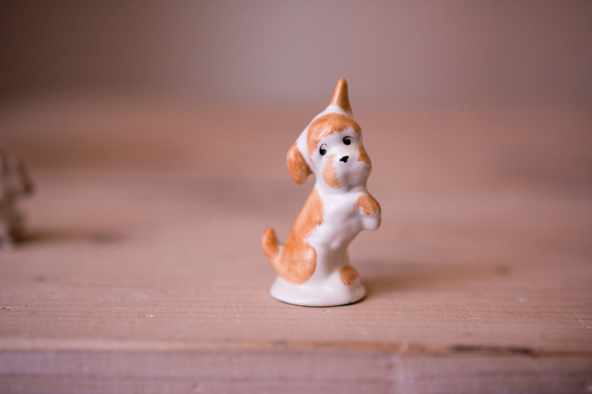 Vintage Porcelain Dog Porcelain Animal Figurine From Hungary Etsy