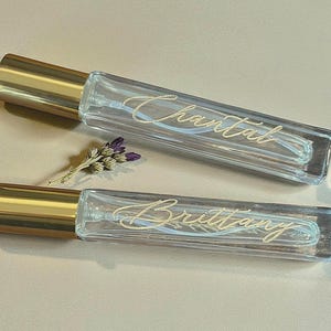 Personalized Travel Perfume Bottle – Custom Engraved Refillable Mini Atomizer, Purse Size Empty Fragrance Spray Bottle