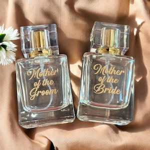 Engraved Perfume Bottle | Personalized Gift| Customized  Glass Bottle 50ml| Wedding Party Gift| Personalized Bridal Gift