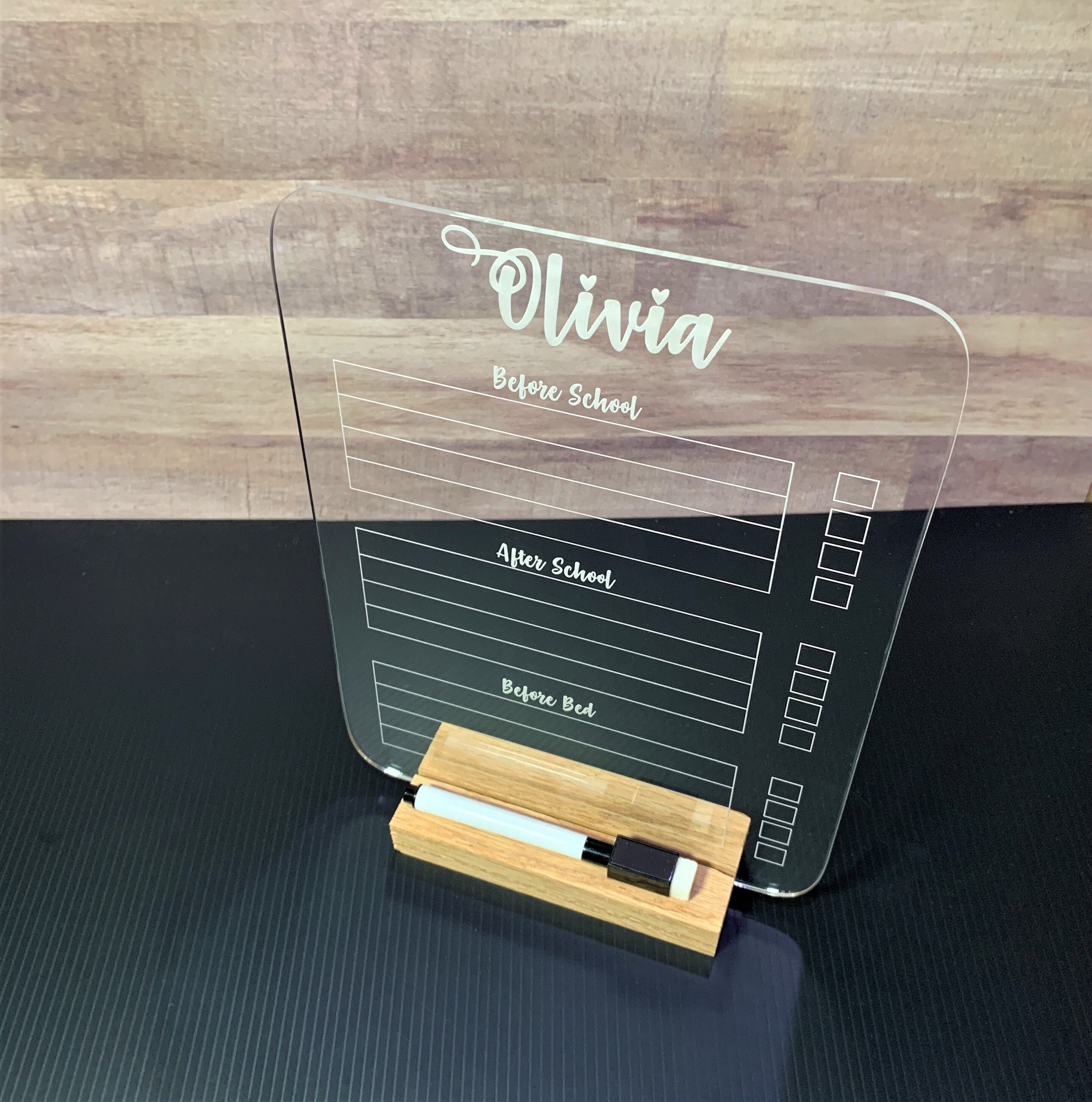 Engraved Custom Chore Chart Personalized Chore Chart Kids | Etsy