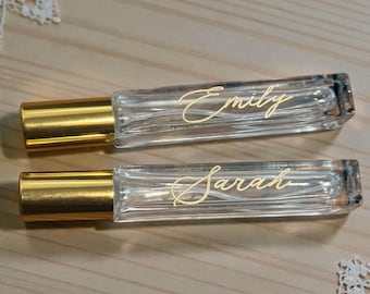 Personalized Travel Perfume Bottle – Custom Engraved Refillable Mini Atomizer, Purse Size Empty Fragrance Spray Bottle