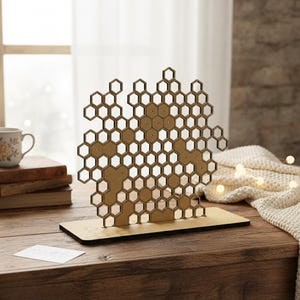 Organizador de pendientes hexagonal