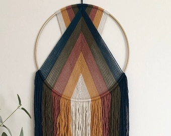 Rainbow Macrame Wall Hanging