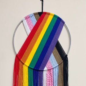 LGBTQIA+ pride rainbow macrame/wall hanging