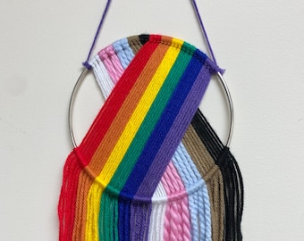 LGBTQIA+ pride mini car macrame