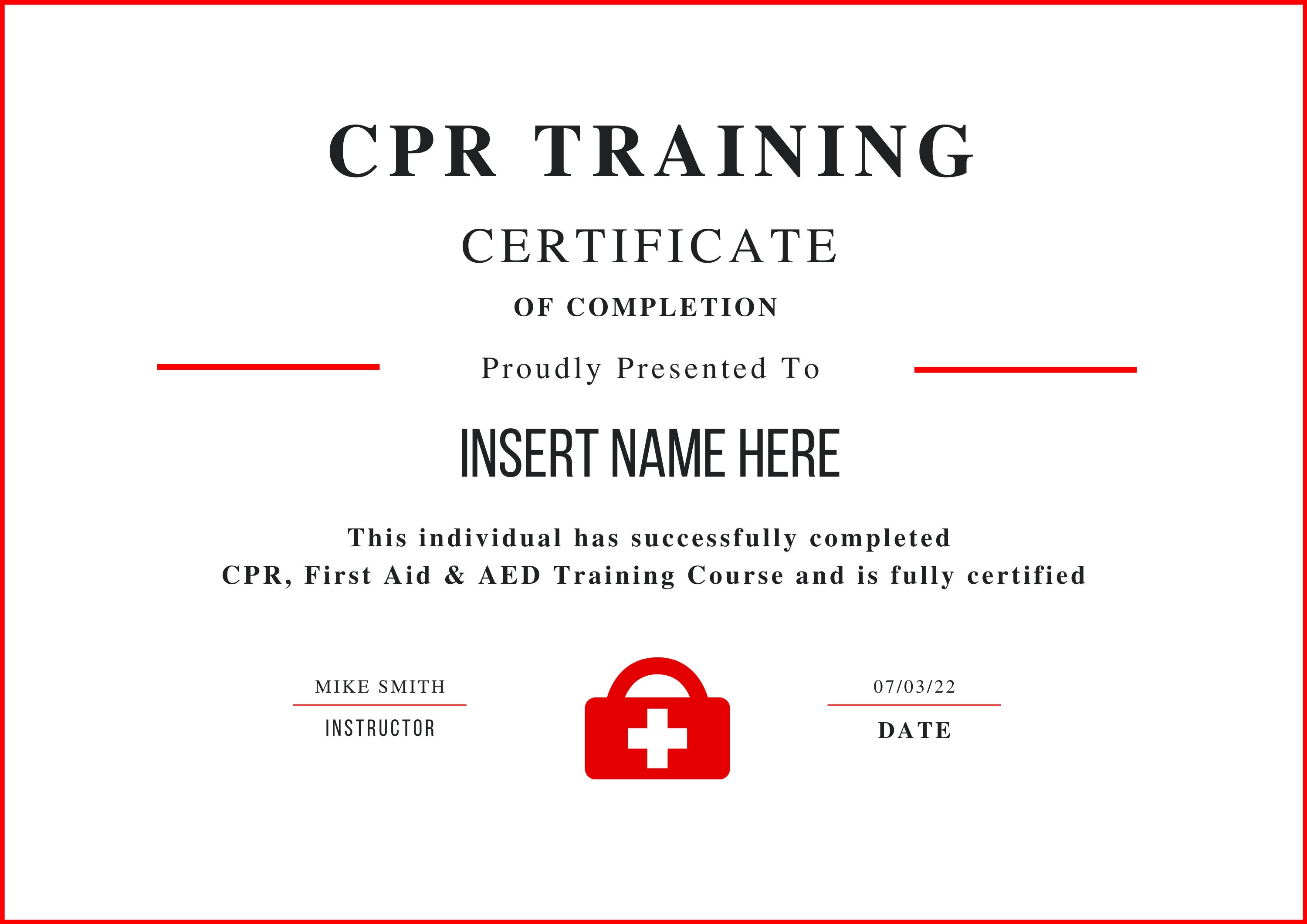 CPR Training Certificate , CPR Editable Template, CPR Course Completion CPR Training Certificate , CPR Editable Template, CPR Course Completion