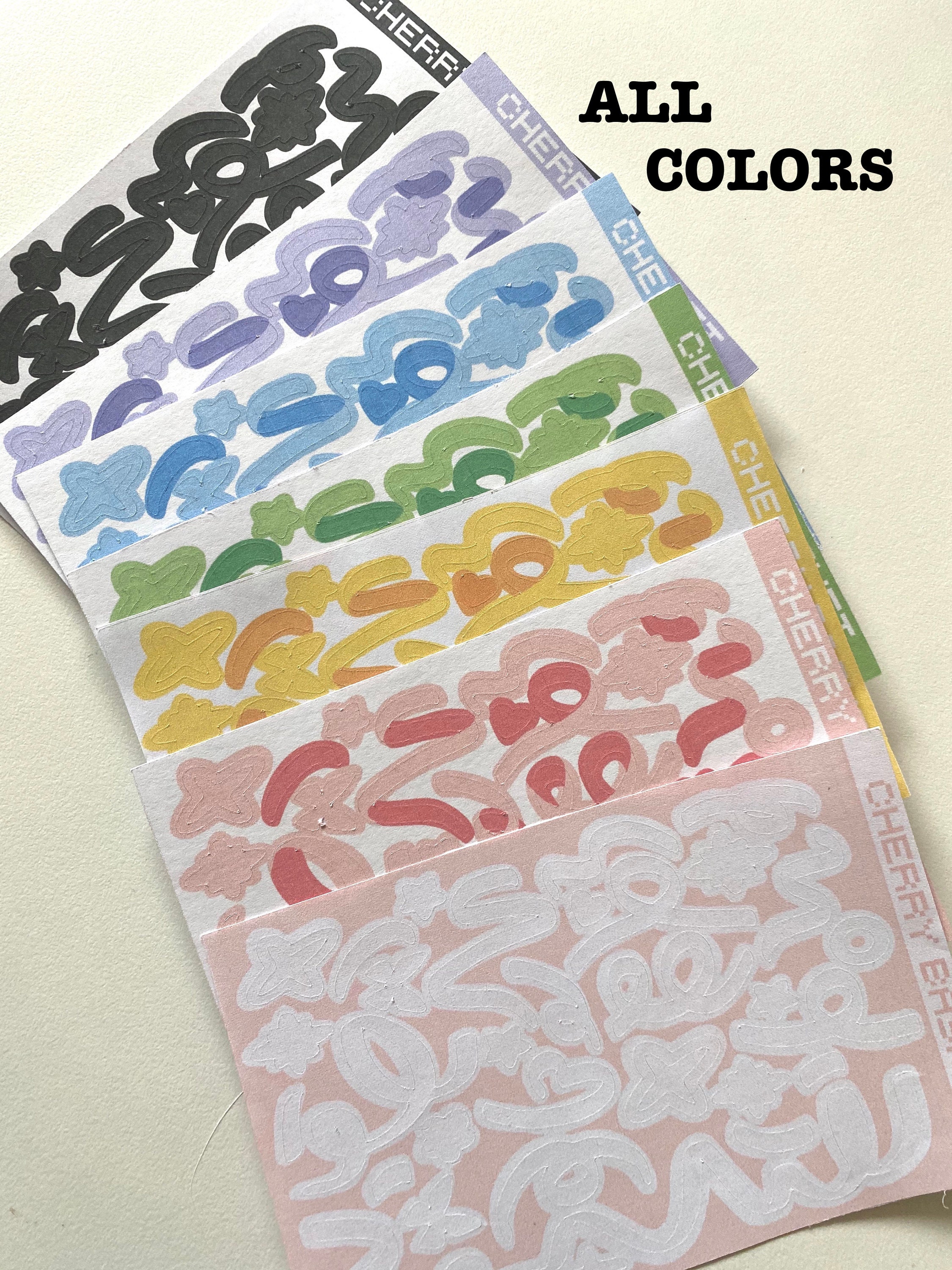 DECO STICKER SHEET Etsy