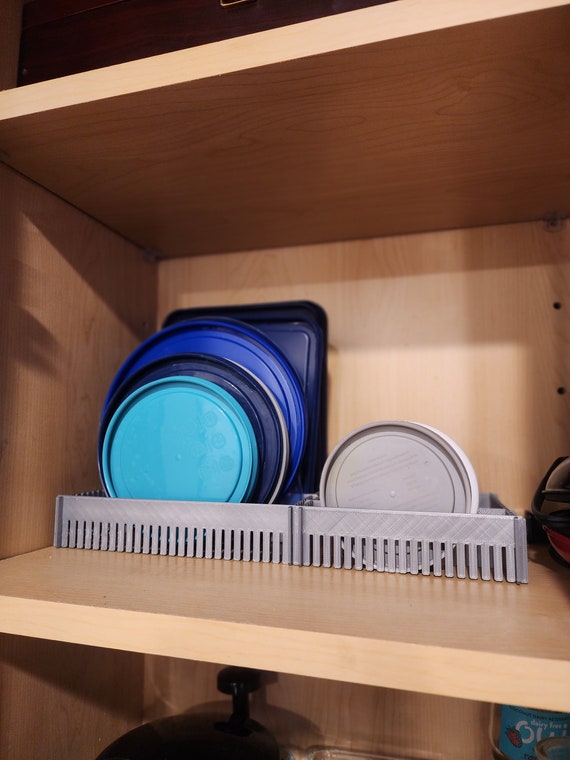 Lid & Tupperware Organizer digital STL File 