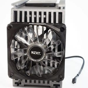 Stackable HDD Rack STL, 4x 3.5 Drive NAS Stand with 120mm Fan Mount