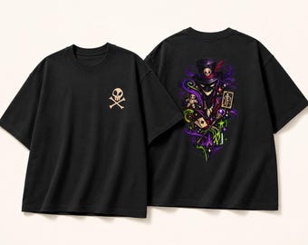 Fanart Doctor Facilier Inspired T-Shirt, Shaka Wear Heavyweight Oversized Gothic Streetwear Tee S-7XL
