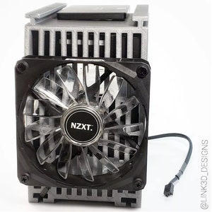 Stackable HDD Rack w/Fan Mount (Digital STL File)