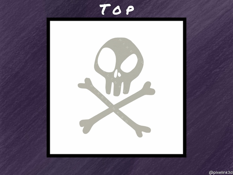 Doctor Facilier Inspired Skull STL & SVG — 3D Printable Disney Villain Fan Art | Cricut Printer image 5