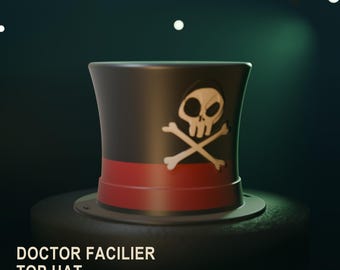 Doctor Facilier Top Hat – Wearable 3D Print Cosplay Prop (Digital Download)