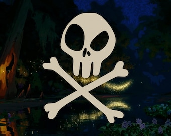 Doctor Facilier Inspired Skull STL & SVG — 3D Printable Disney Villain Fan Art | Cricut Printer