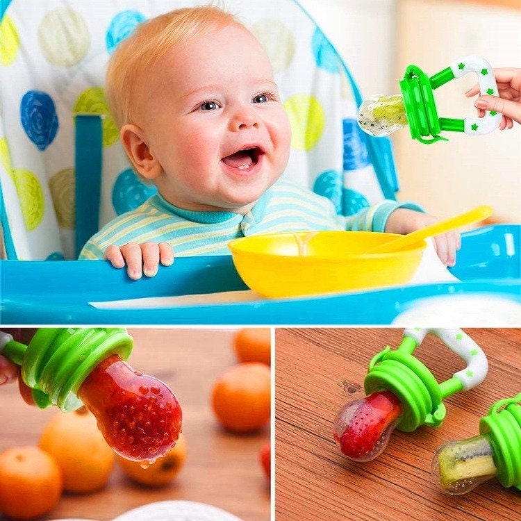 Pack of four fruit feeder pacifiers for babies 0 months to Etsy