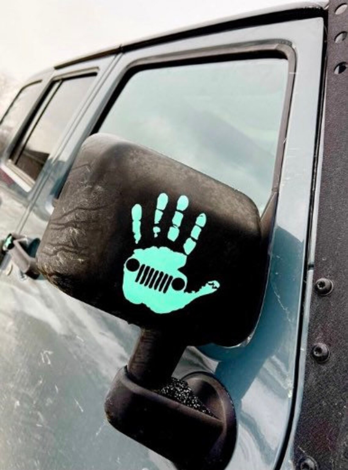 Jeep Wave Mirror Jeep Wave Etsy
