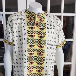 Ethiopian AMHARIC Alphabet Decorated t-shirt, Ethiopian t-shirt