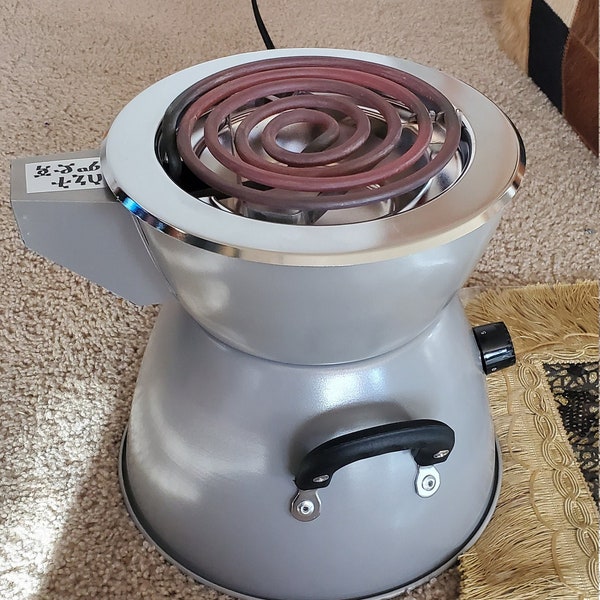 Ethiopian and Eritrean medega, Single Burner Portable Stove- With Variable Temperature Control,ምድጃ,ብና,coffee mat