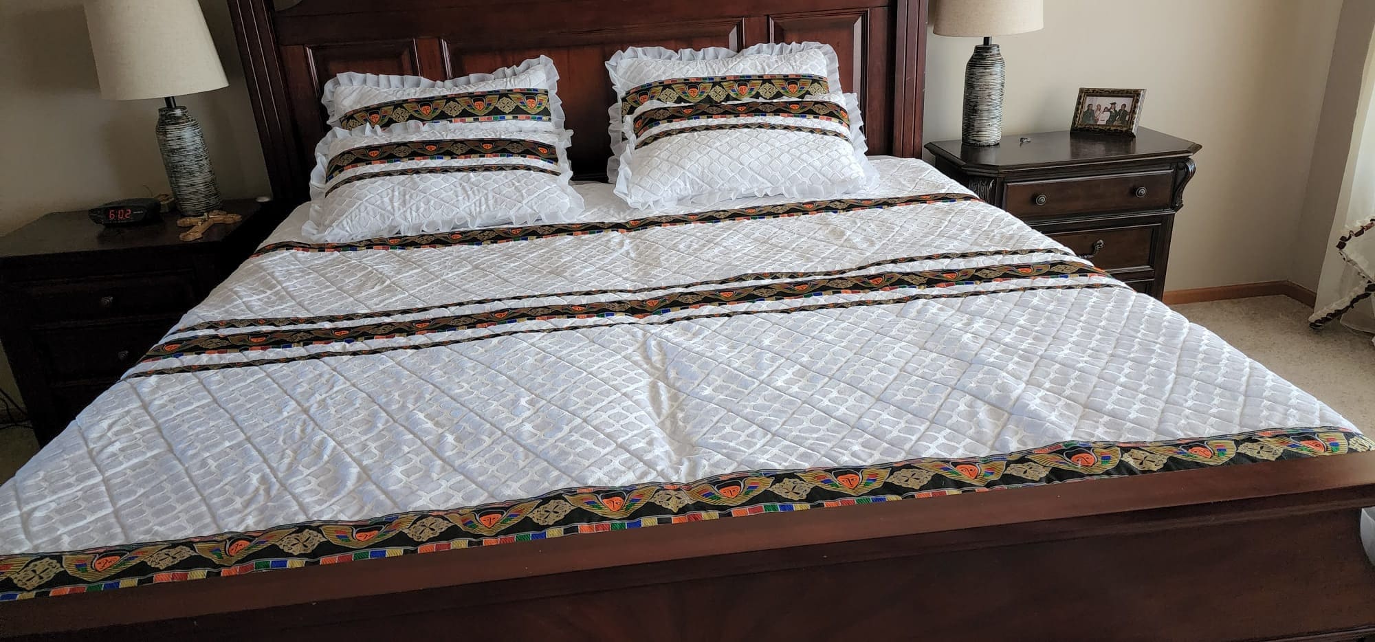 Ethiopian and Eritrean Bed Cover አልጋ ልብስ angle Design Etsy