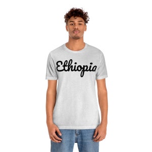 Ethiopian t-shirt, Ethiopian gift, Unisex Jersey Short Sleeve Tee