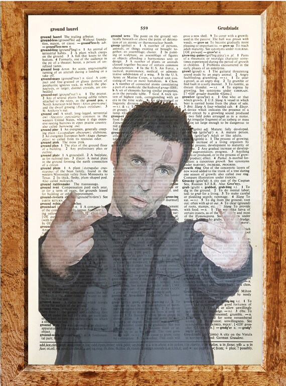 Liam Gallagher Music dictionary page art print vintage gift antique book C82 