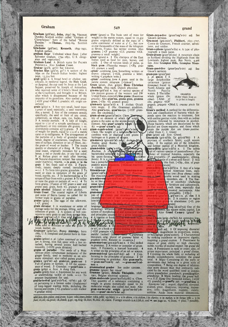 Charlie Brown and Snoopy Peanuts Gift,CODE C37 Vintage dictionary art,Wall art,,Kitchen,house art Cartoon art