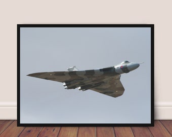 Lámina artística de pared del avión bombardero Vulcan