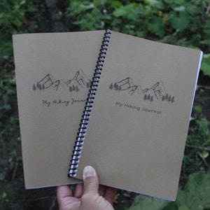 My Hiking Journal, CURSIVE, Trail Notebook, Printable Hiking Log, Nature Notebook, Nature Study Journal, Printable Nature Journal