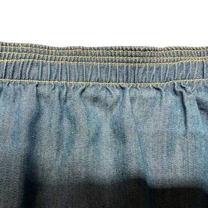Gonna midi/maxi in chambray vintage Y2K City Blues di Koret, taglia 18W, Tencel, taglia vintage. immagine 5