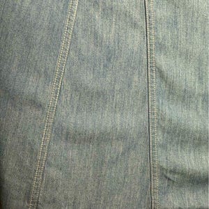 Gonna midi/maxi in chambray vintage Y2K City Blues di Koret, taglia 18W, Tencel, taglia vintage. immagine 7