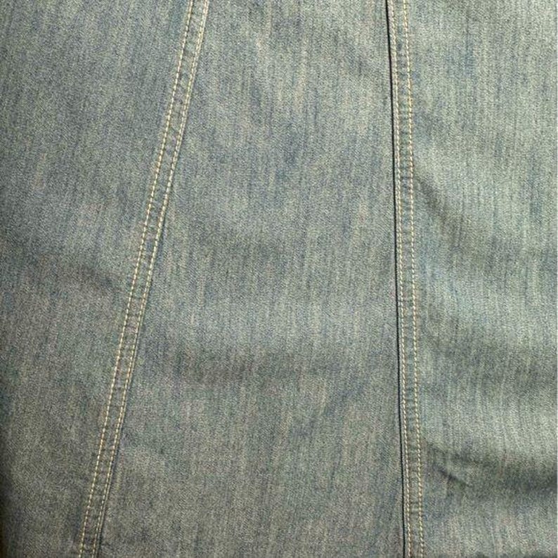 Gonna midi/maxi in chambray vintage Y2K City Blues di Koret, taglia 18W, Tencel, taglia vintage. immagine 7